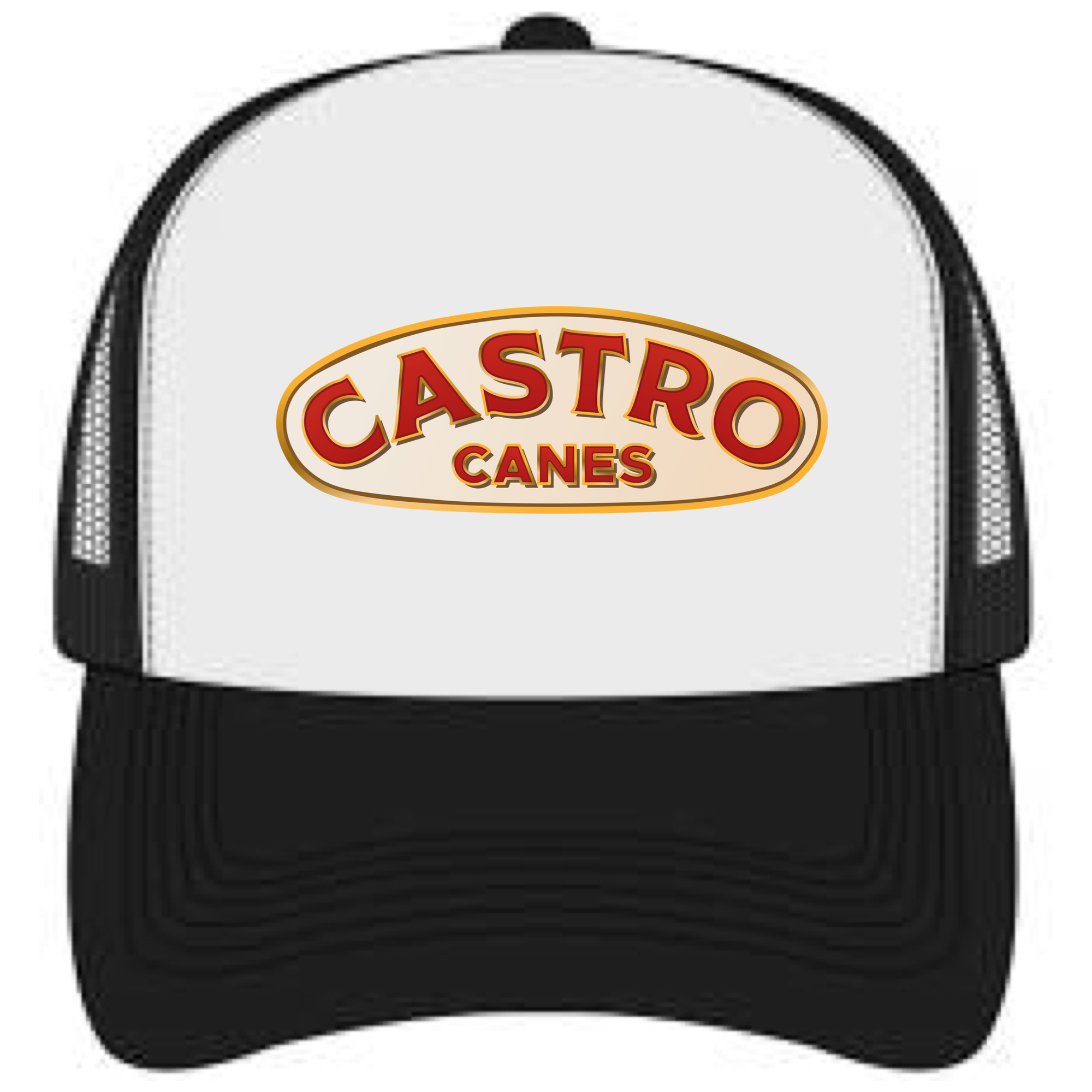 Castro Canes trucker hat, color logo — front