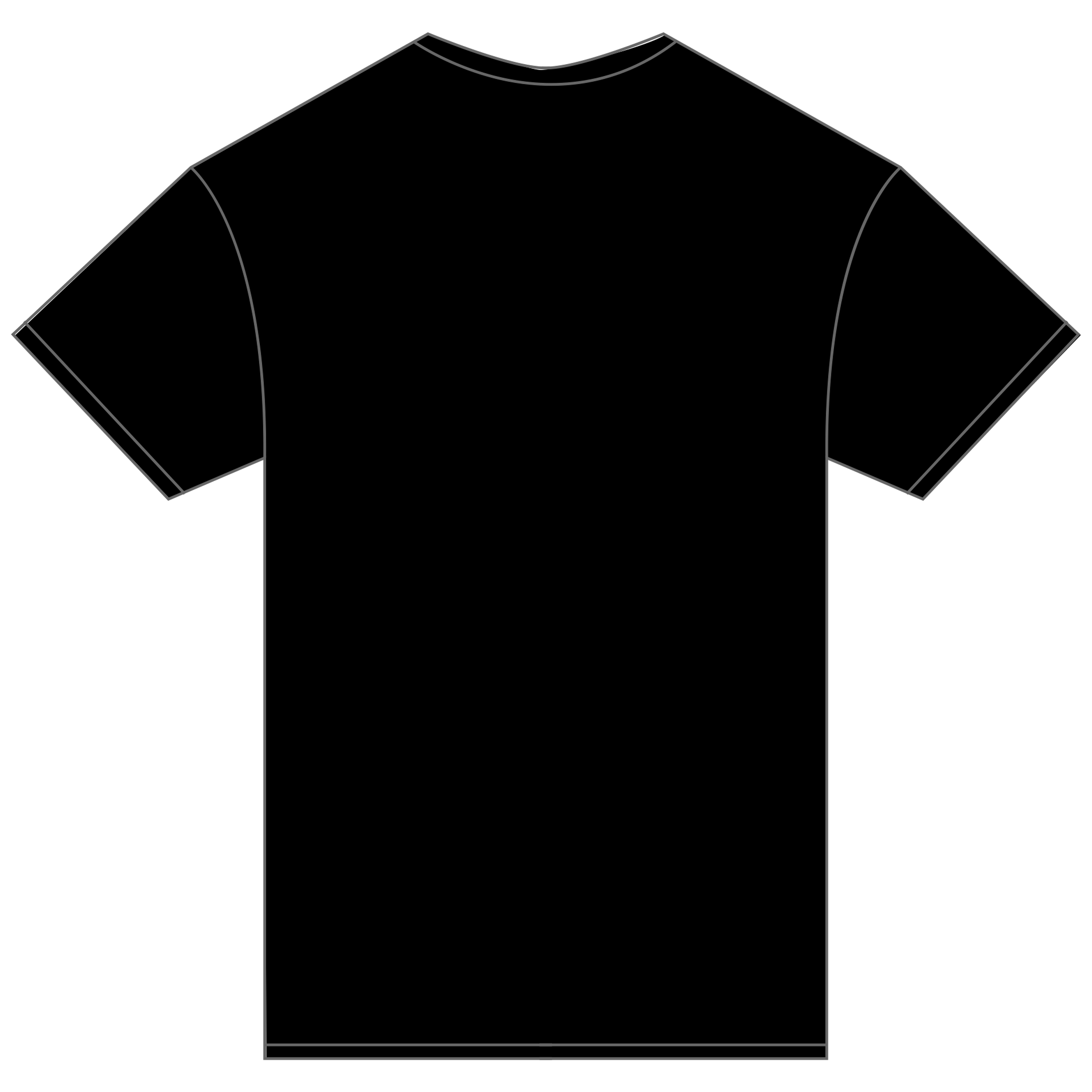 Castro Canes logo tee in black — back